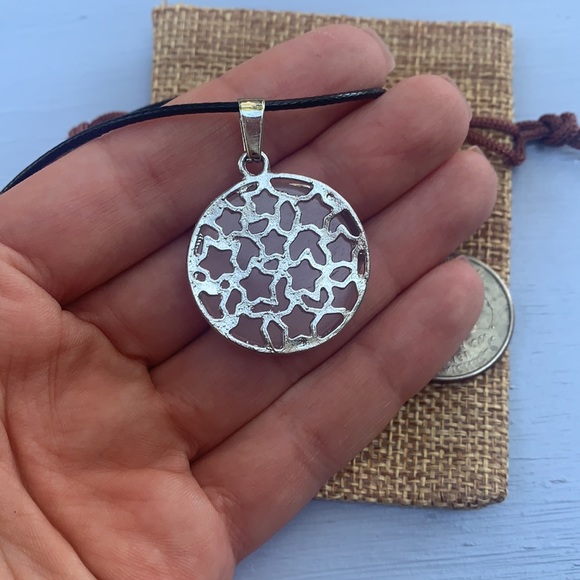 Crystal Cat Necklace | Kitty Cat Jewelry | Rose Quartz Cat Pendant | Teen Gift - Picture 3 of 3